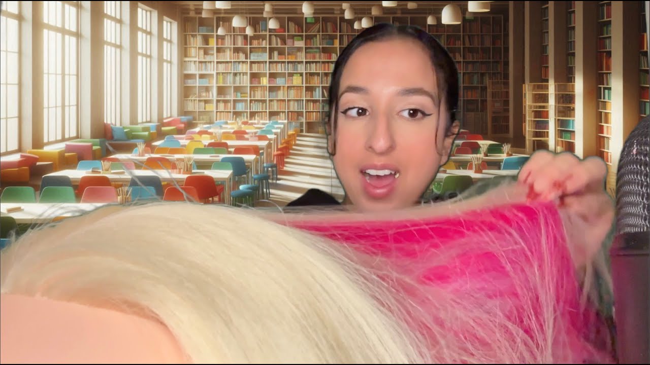 POV ASMR | Best Friend Plays With Your Hair in the Quiet Library 📚 