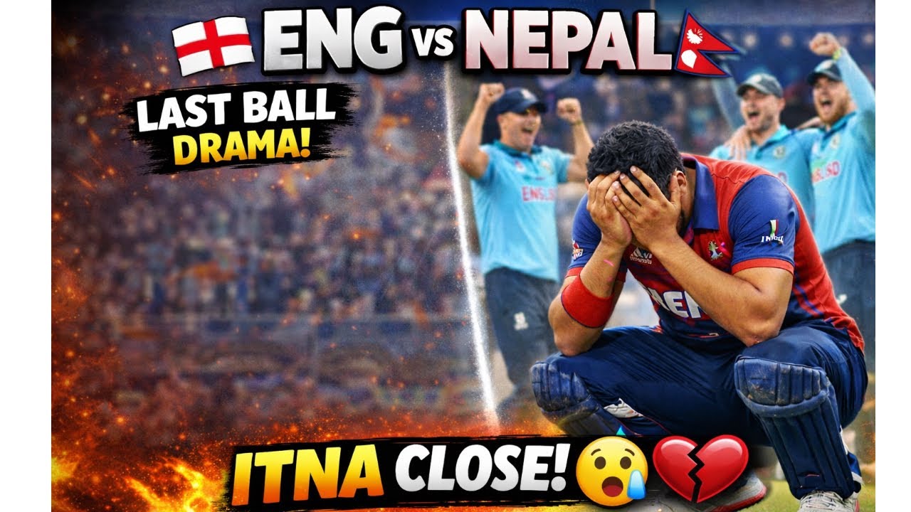 Nepal Bas 1 Kadam Se Jeet Gaya Tha😭 | ENG vs NEPAL Last Moment Shock 