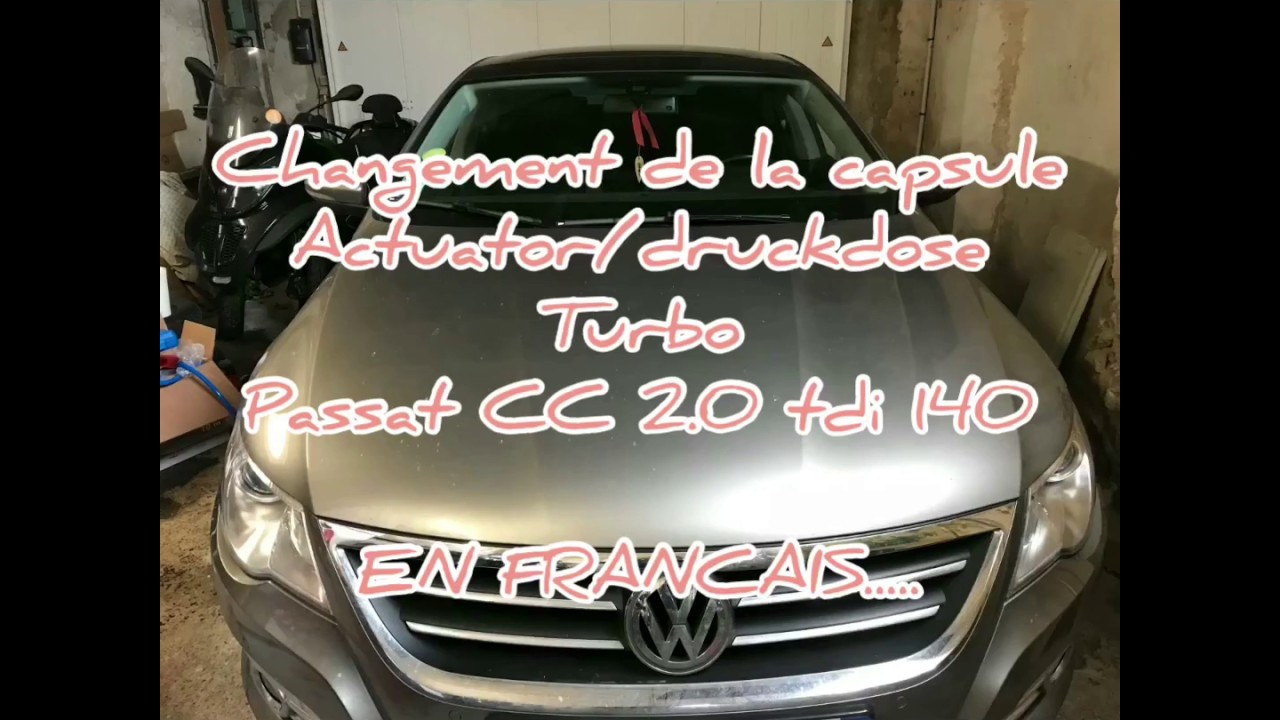 Tutoriel remplacement capsule (actuator-druckdose-boost) turbo - Volkswagen VW PASSAT 2.0 TDI 140