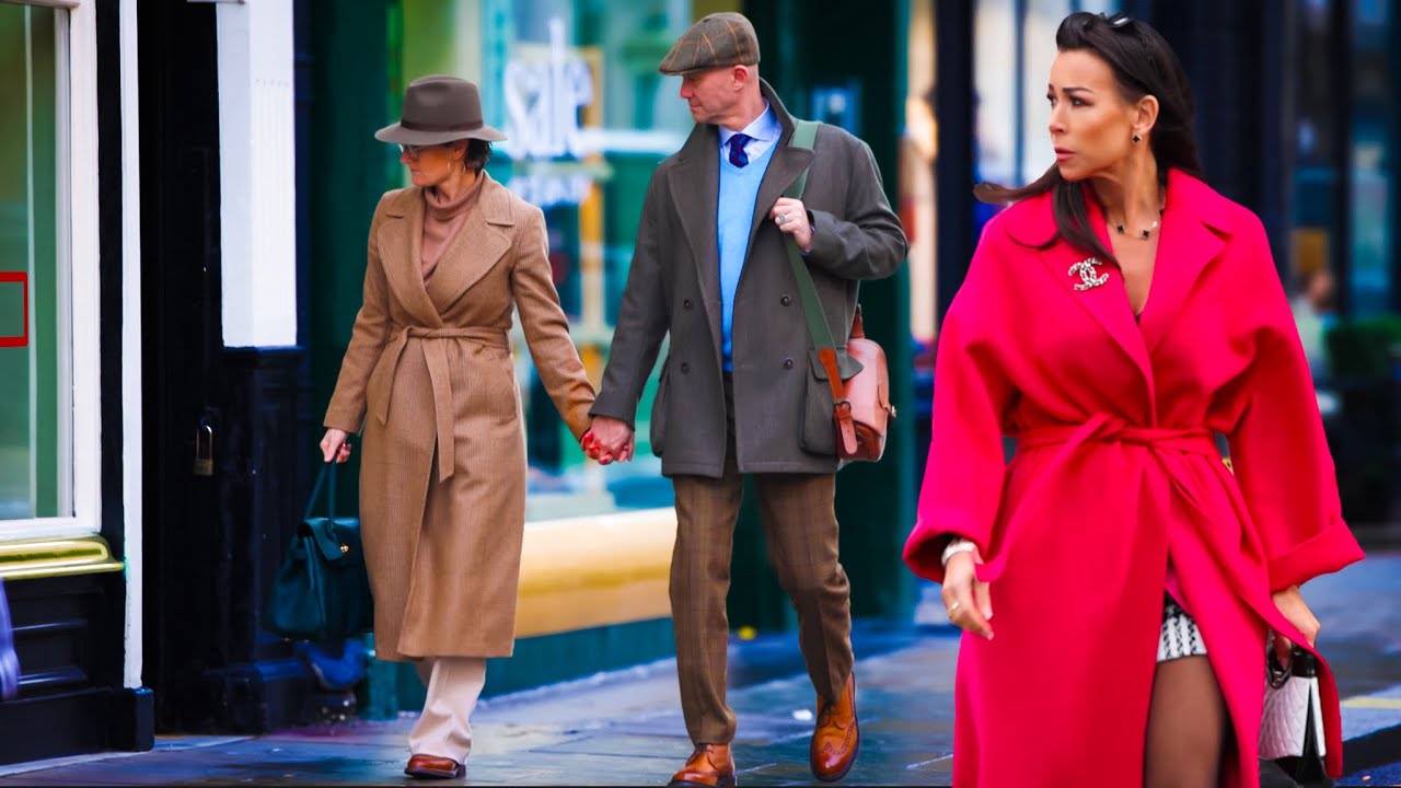 Что лондонцы носят при -4 в январе 2024 года. London Street Style