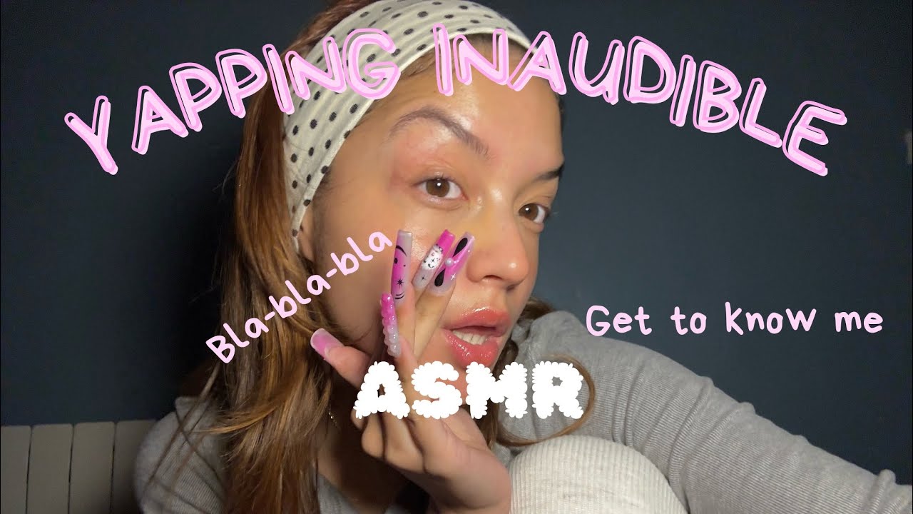 ASMR inaudible whispering (nails + jewelry tingles✨⭐️)