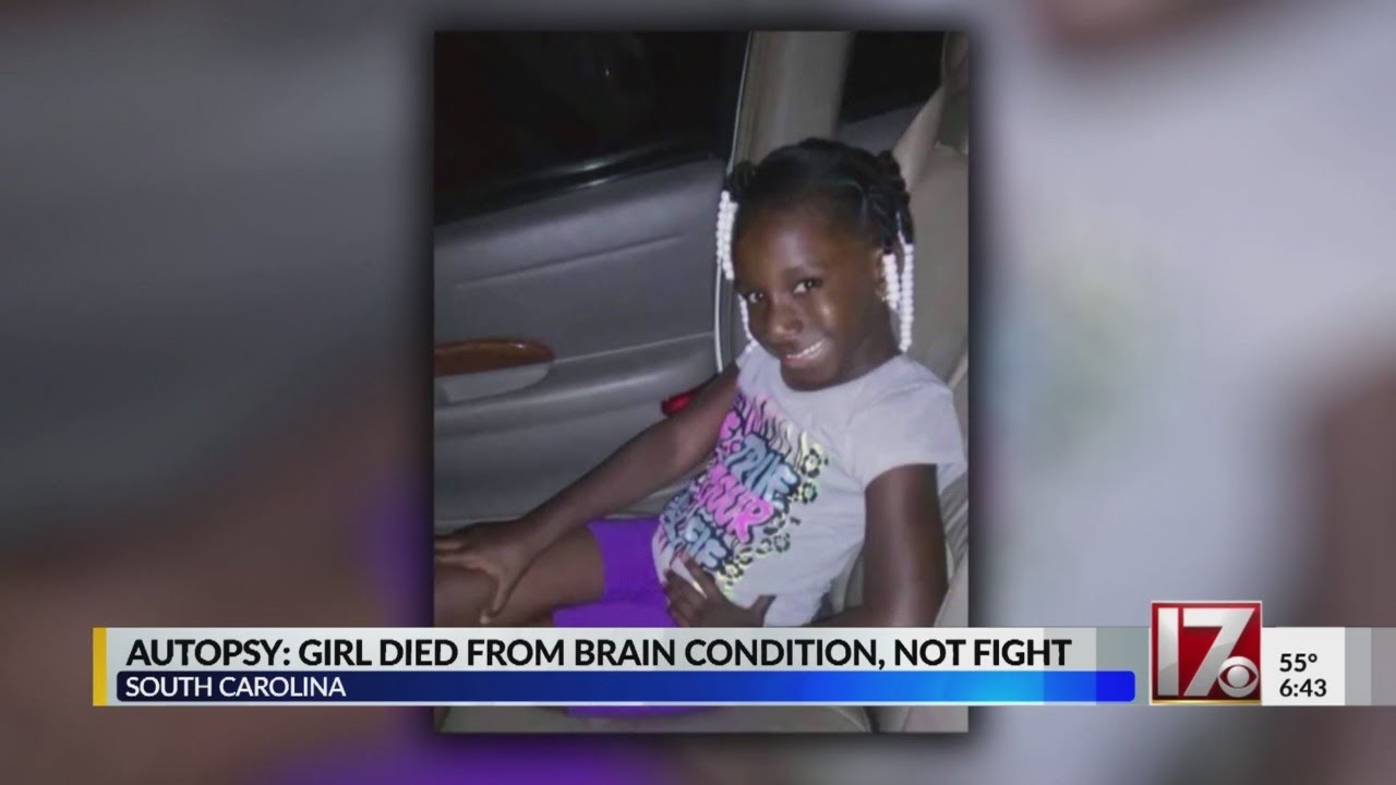 Brain condition caused girl's death, not school fight, SC officials say
