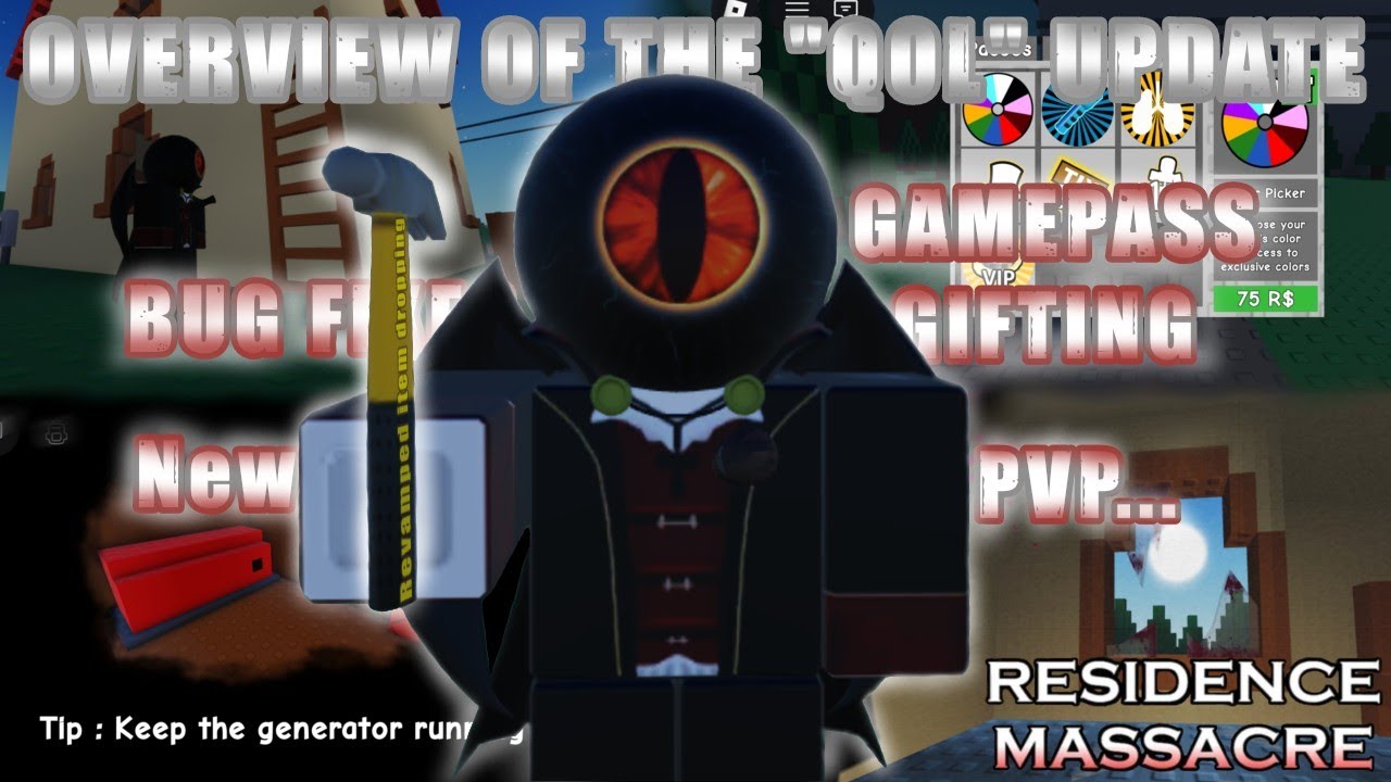 Residence massacre - Quality of life update, overview (Bug fixes, new tips and more) | Roblox