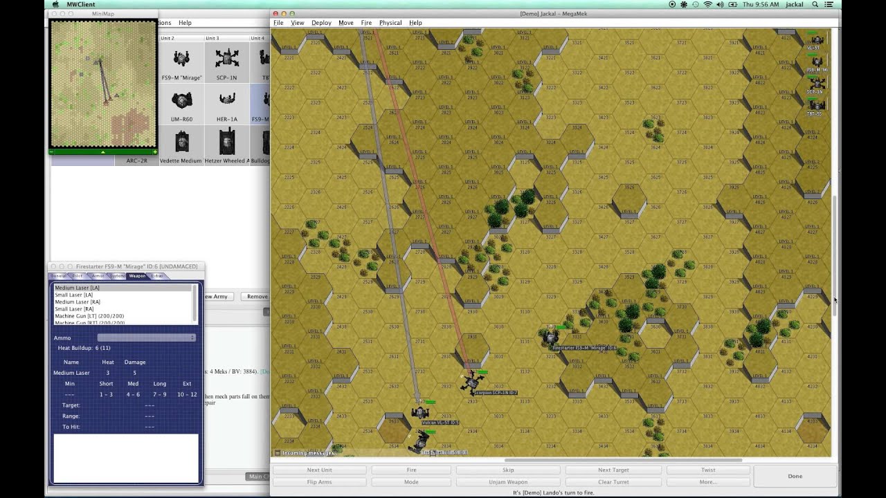 MegaMek Walkthrough