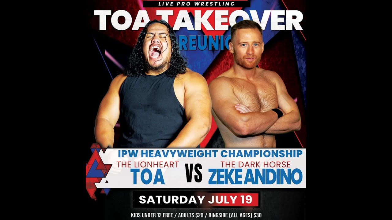 IPW HEAVYWEIGHT CHAMPIONSHIP MATCH - TOA v ZEKE ANDINO - IPW TOA TAKEOVER: REUNION 2025