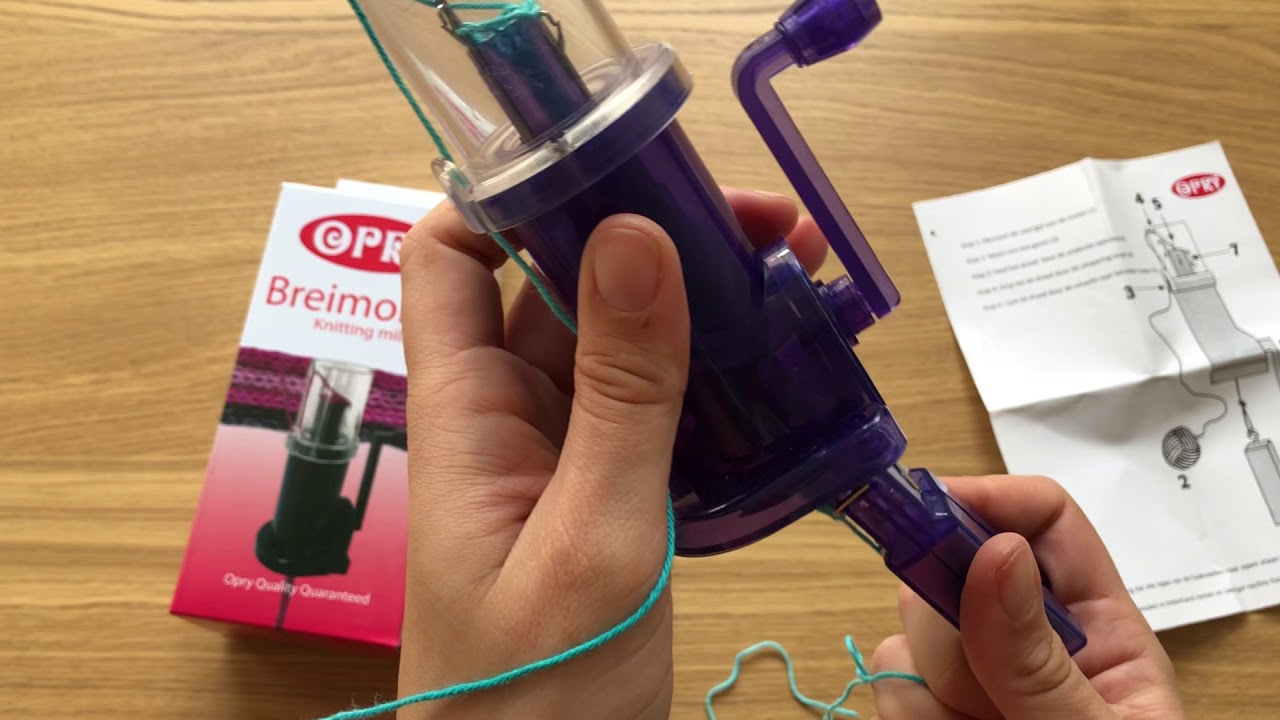 Werken met de Opry Breimolen, punnikmolen, knittingmill