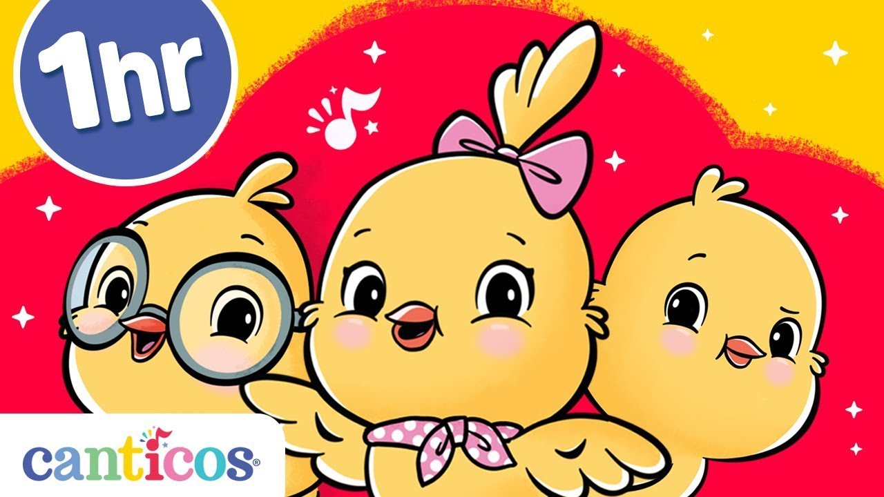 One hour with Los Pollitos, Ricky, Nicky y Kiki | Children's songs | Aprende inglés y español