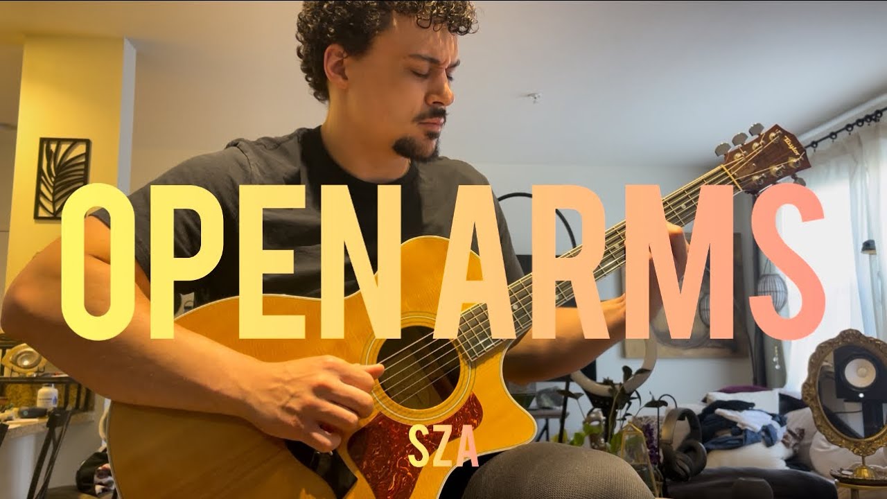 Open Arms (SZA ft. Travis Scott) guitar tutorial with tabs