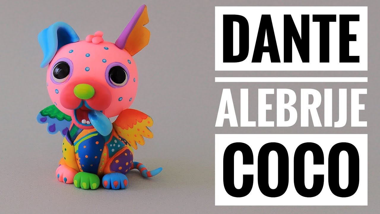 Cómo Hacer a Dante Alebrije de la Película de Coco | Mis Mejores Ideas | Porcelana Fría
