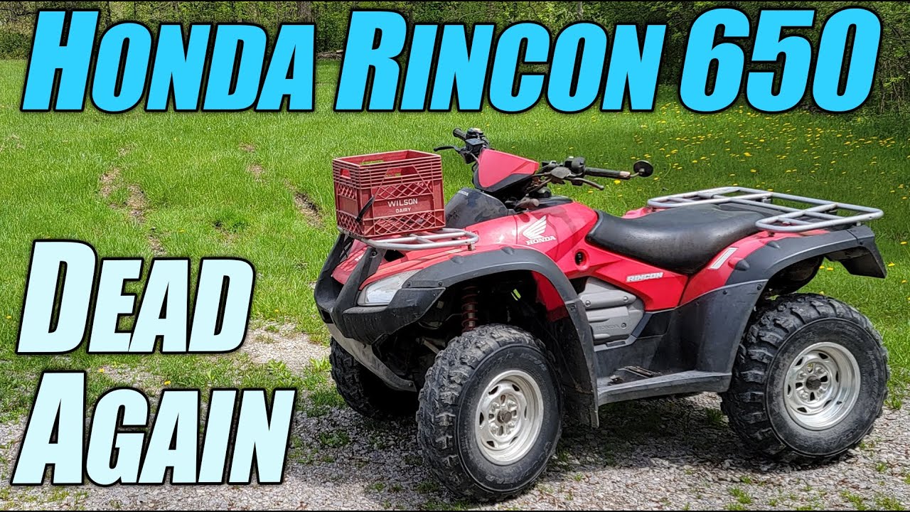 Мотоцикл Honda Rincon 650 2002 года выпуска снова не заводится. Стартер крутит, но двигатель не з...