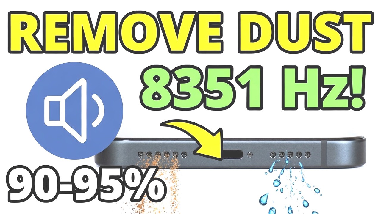 SOUND Speaker Cleaner! Remove Water & Dust From Phone Speaker (Works Fast)