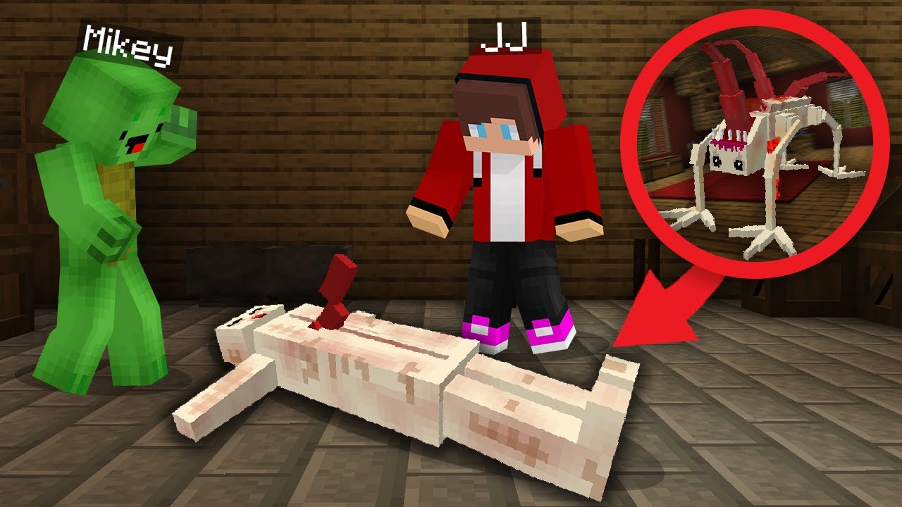 JJ and Mikey Found a SCARY Patient in Their House in Minecraft !? Maizen