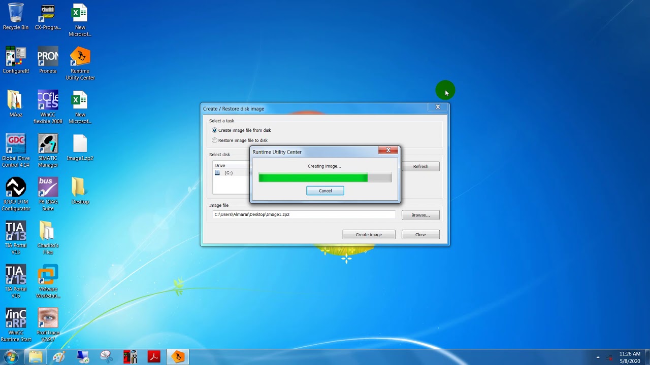 Upload and download Image file of CF card