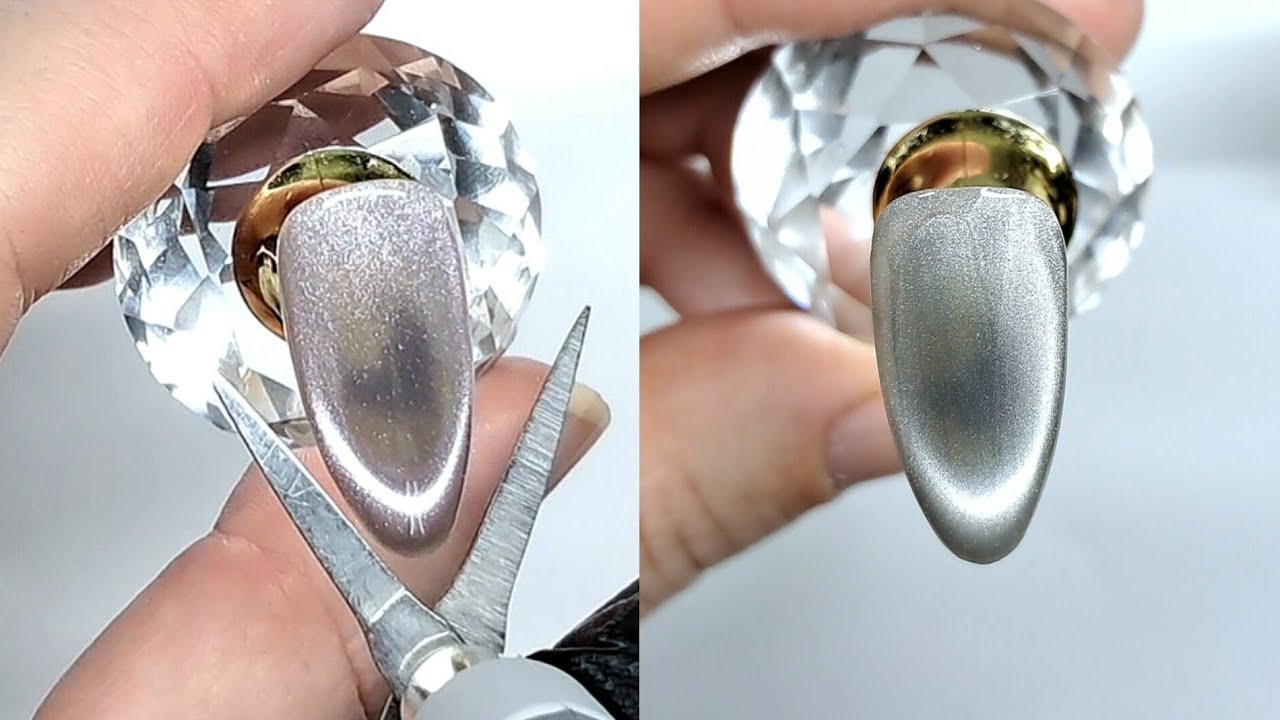 How to creae cateye French tips #cateyenails