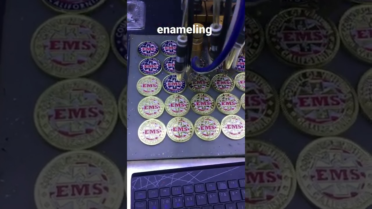 enameling process for challenge coins dingying hardware Factory