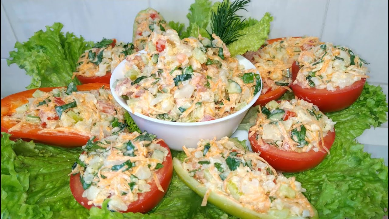 Бесподобный Салат с Цветной Капустой!  Рецепт Объедение!