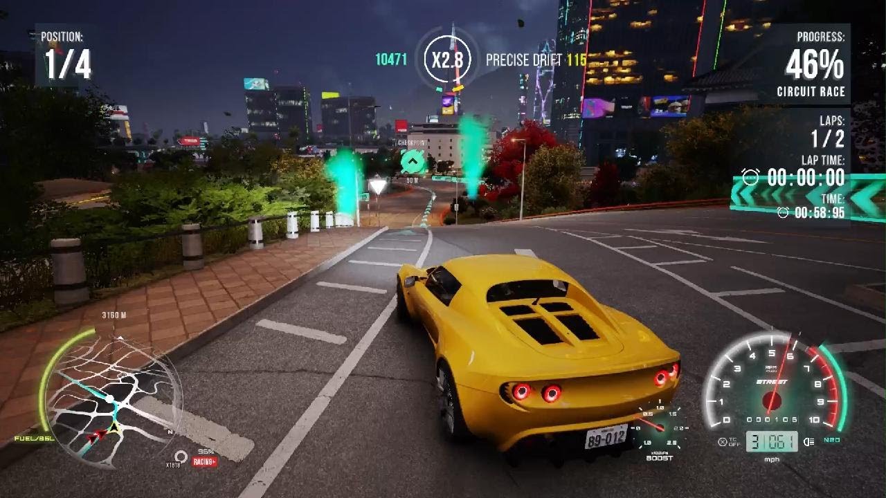 CarX Street - Night Races w/ Lotus - C2 Elite Races - Hard Mode