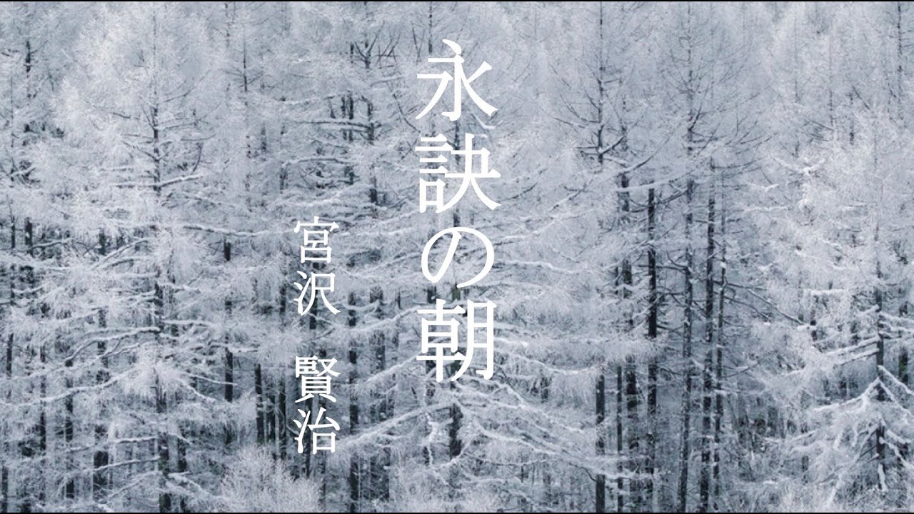 【睡眠用】おやすみ前の俳優の朗読「永訣の朝」作:宮沢賢治
