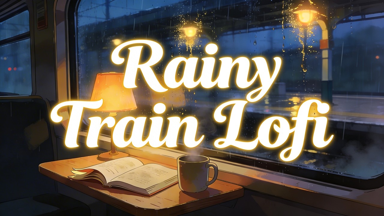 Rainy Train Lofi 🌧️🚂 Cozy Study Music | Relaxing Beats for Sleep & Focus