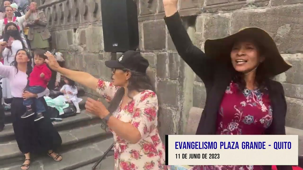 PERSONAS ENTREGAN SU VIDA A CRISTO EN EVANGELISMO EN PLAZA GRANDE!!!