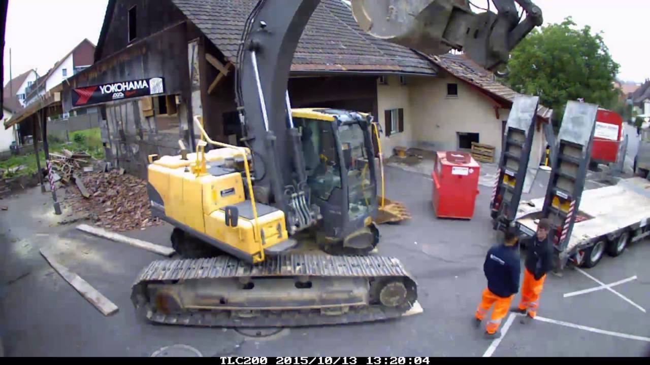Wir bauen ein Haus 1/3-  Abriss des alten Gebäudes- Zeitraffer