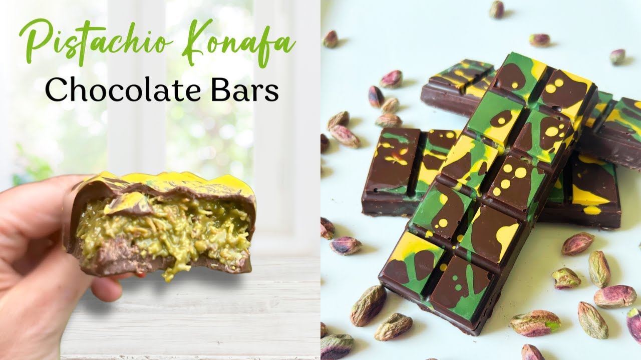 VIRAL Dubai Pistachio Konafa Chocolate Bar Recipe