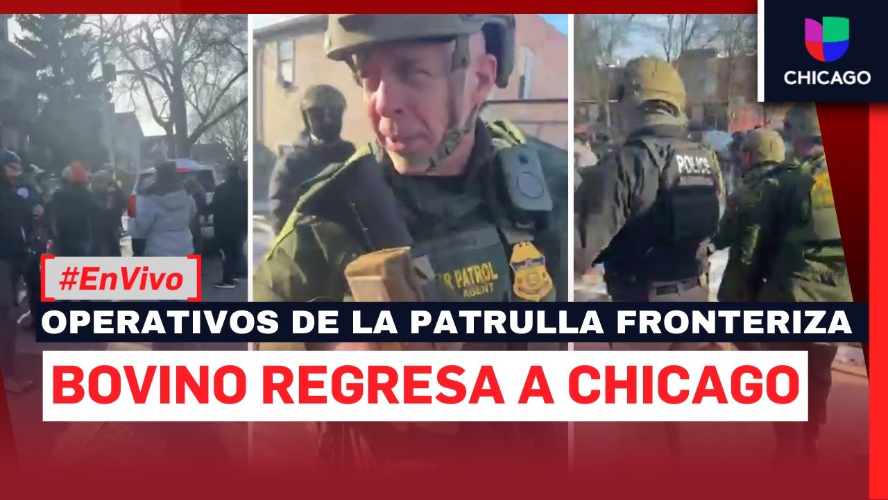 🔴 #Envivo: Gregory Bovino, jefe de la Patrulla Fronteriza regresa a Chicago