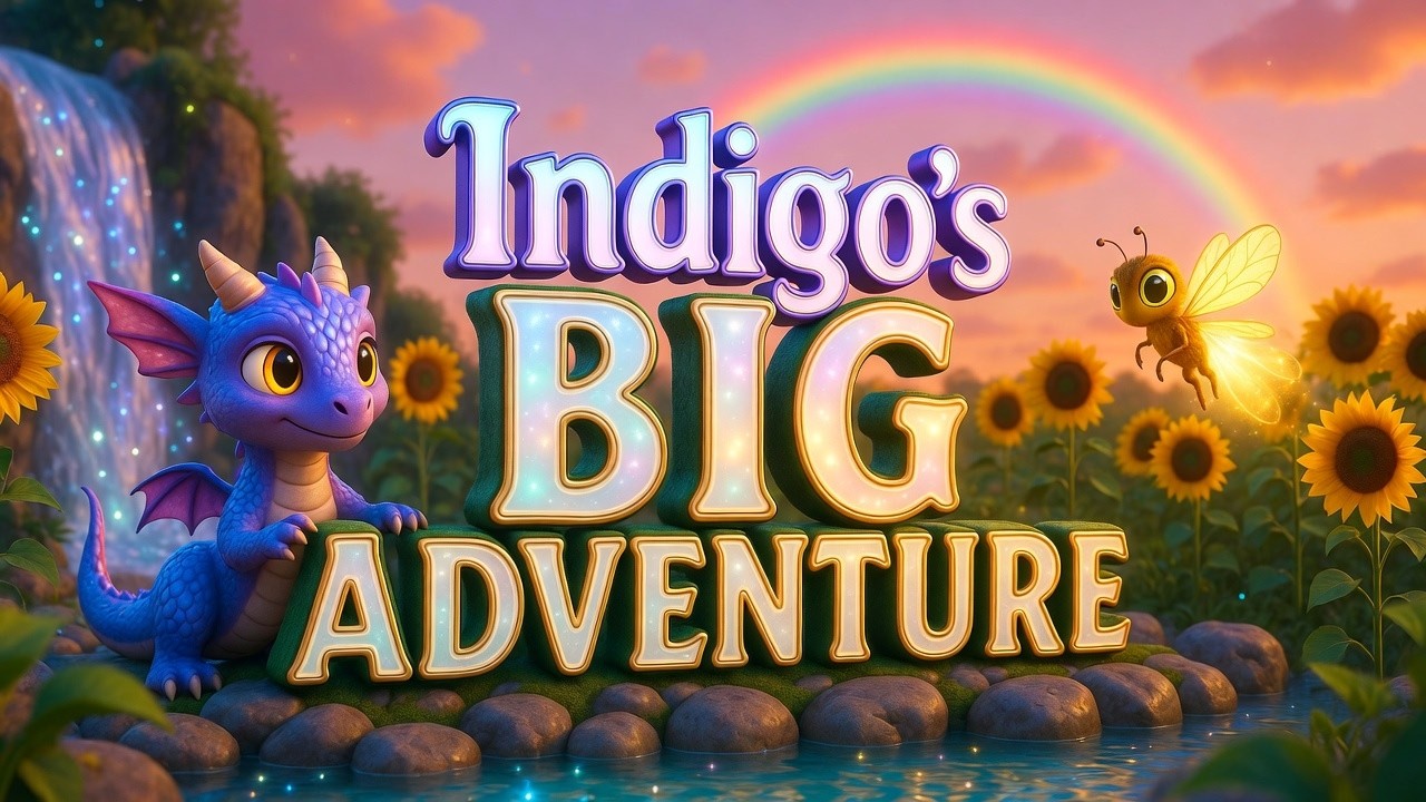 Indigo the Dragon Adventure Fun Animated Picture Book and Audio Story for Kids