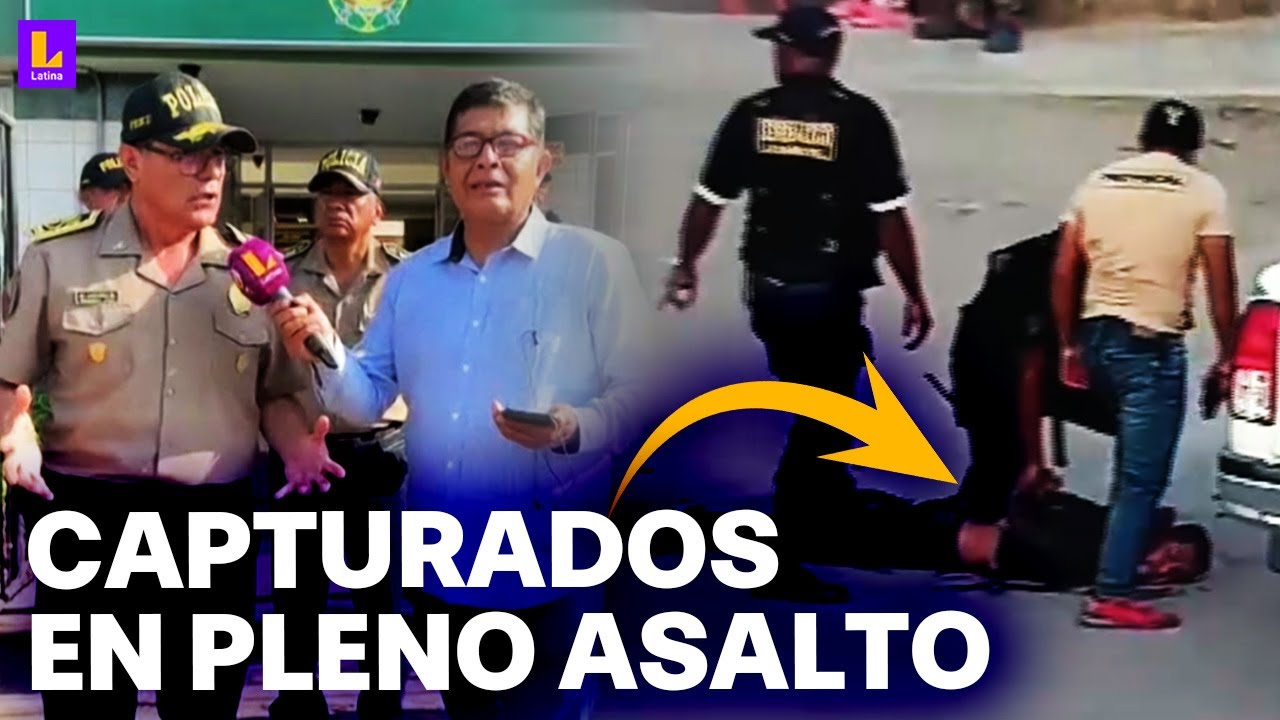 Capturan a delincuentes que estaban robando 130 mil soles en banco de Cañete