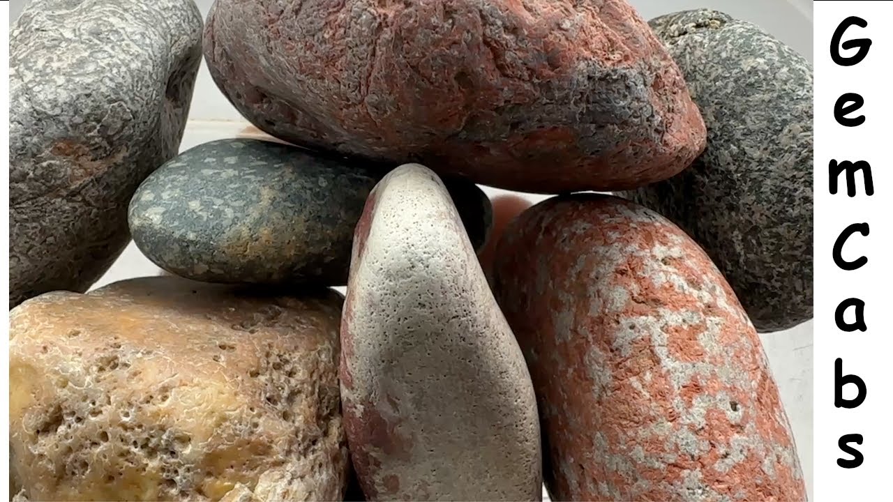 River Rocks Cut Open to Reveal What is Hiding Inside 05 20 25 #gemcabochons #agates #lapidary