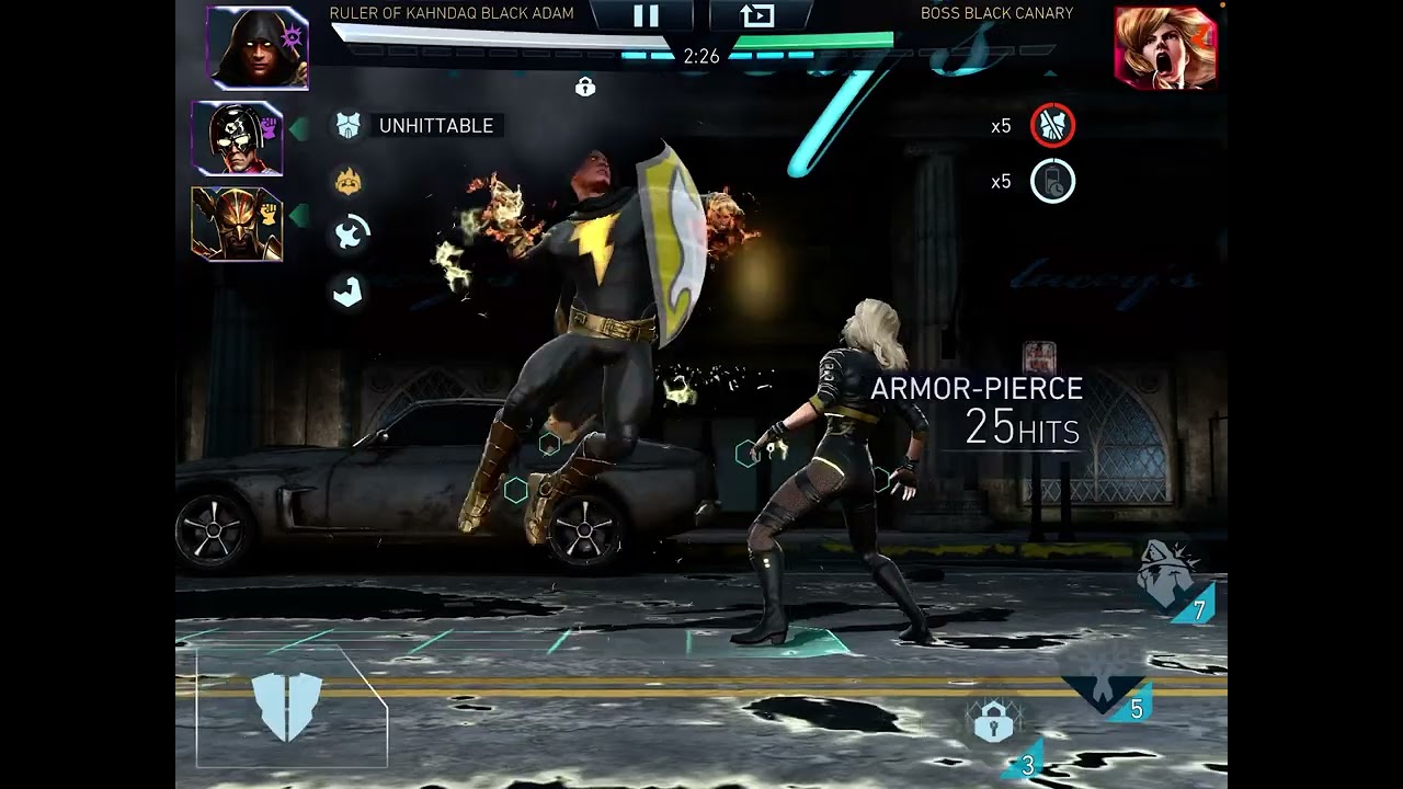 Flawed Justice Team vs  DOA Black Canary Easy One-Shot