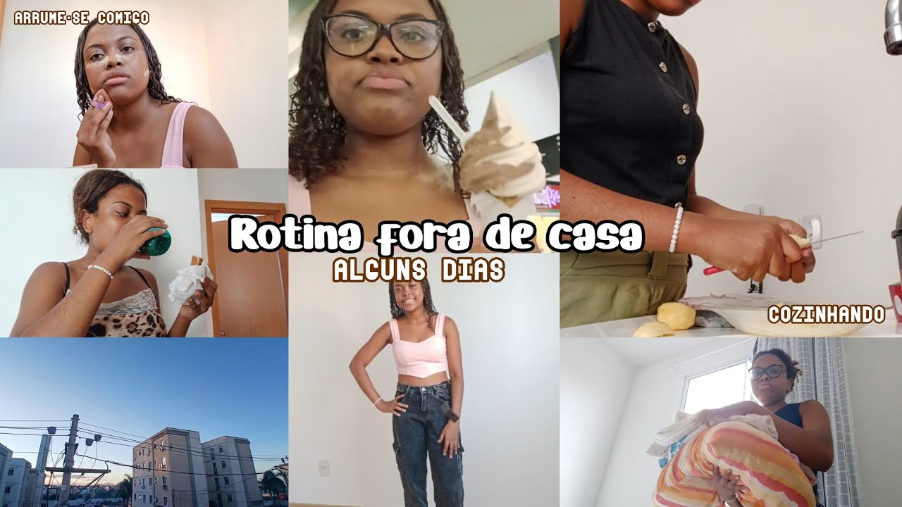 Rotina fora de casa:arrume-se comigo,shopping,dorama,pizza..