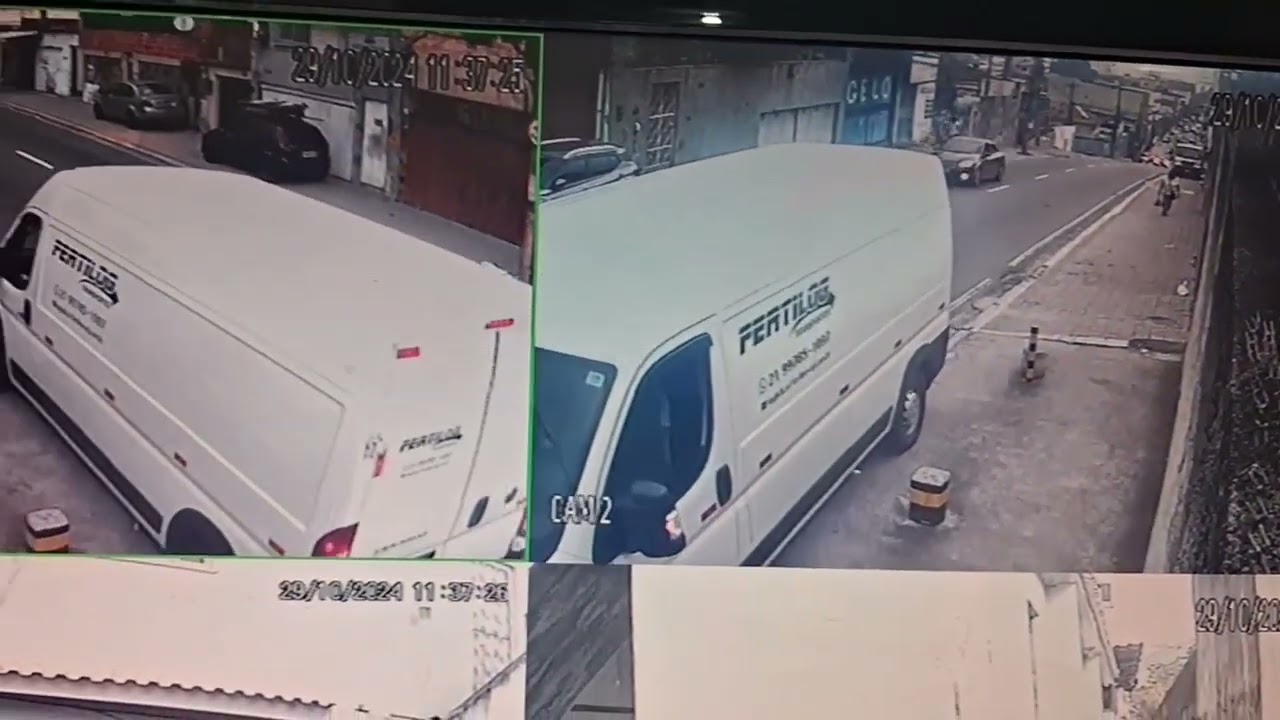 Prova 102 -  Omissão (caminhão na calçada)do Poder Público na fiscalização. Av.Getúlio.Vargas.