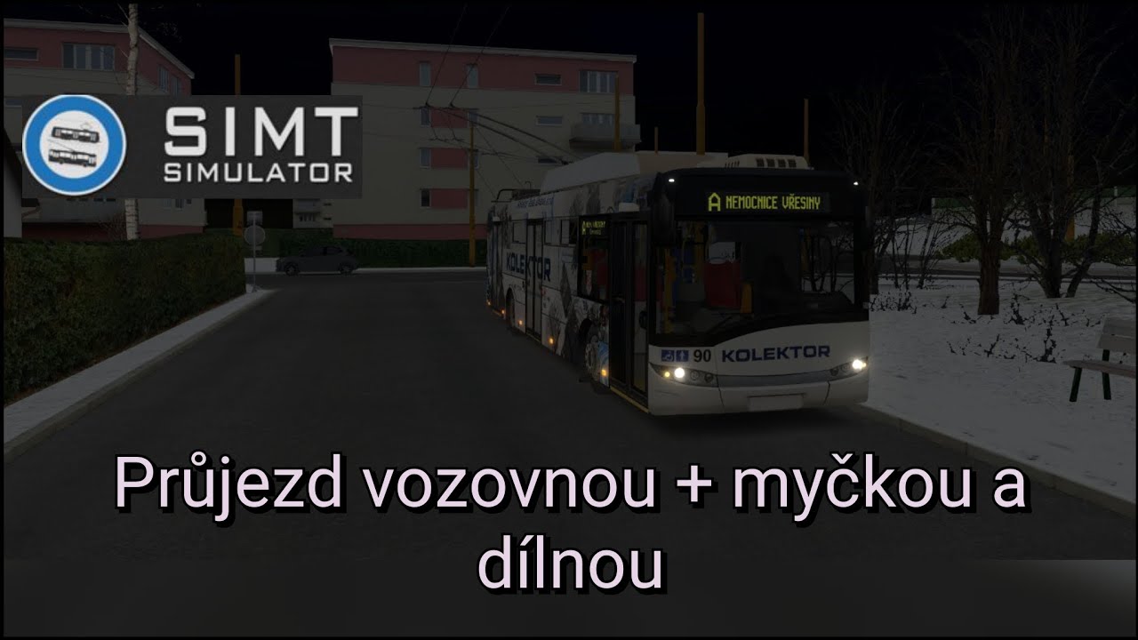 (SIMT SIMULATOR) CZ Tutoriál: Průjezd vozovnou + myčkou a dílnou 