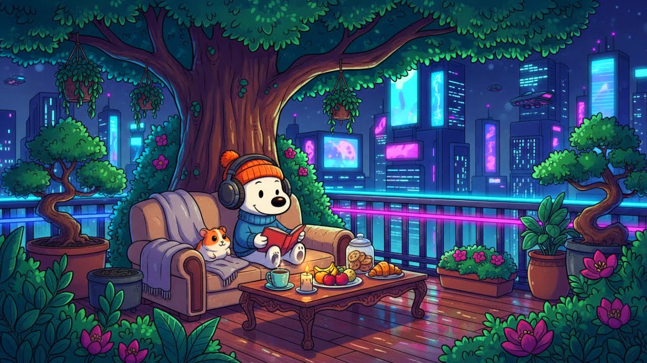 Cozy Night Lofi 🌃☕ | Chill Beats for Study, Work, Reading & Relaxing