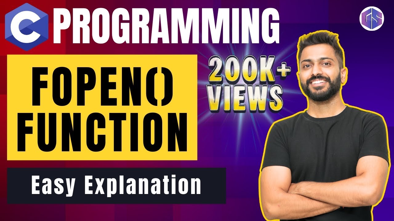 fopen() function in file handling | Opening, reading, appending, writing a file