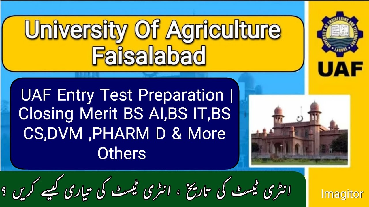 UAF Closing Merit 2025 | UAF ENTRY TEST PREPARATION DETAILS | UAF ADMISSIONS OPEN