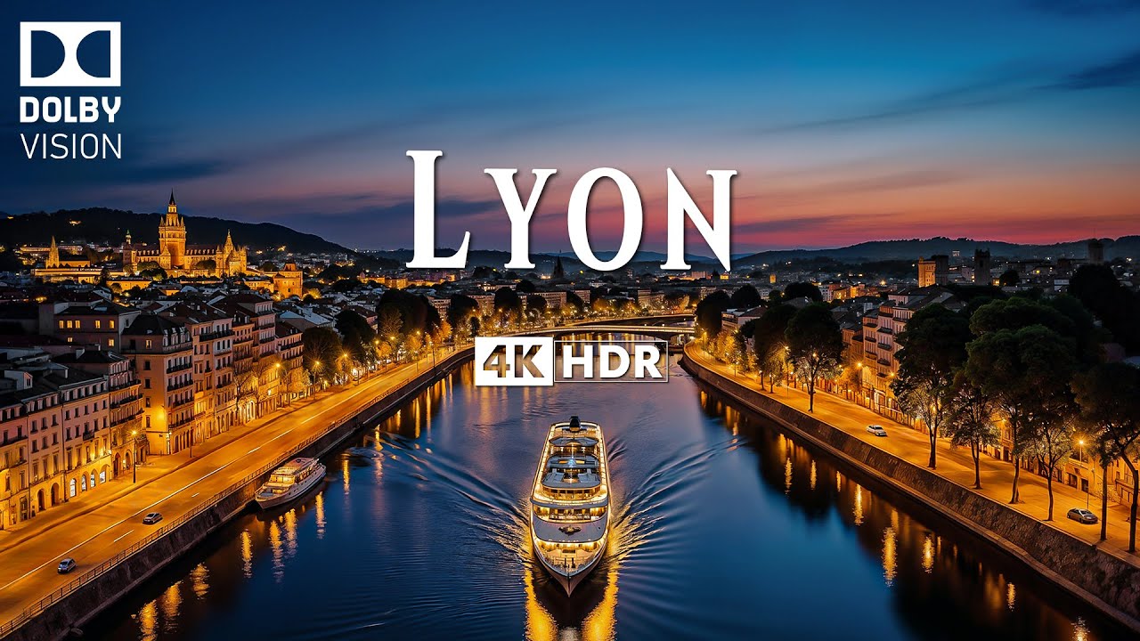 LYON 4K ULTRA HD [60 кадров в секунду] • Пролетайте над вневременным очарованием Лиона