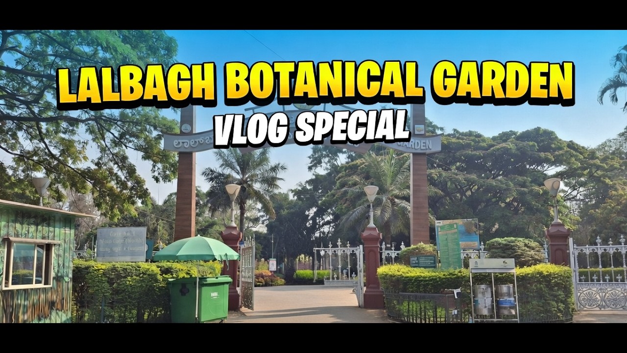 Lalbagh Botanical Garden Bangalore Full Tour 🌿 | Hidden Beauty of Bengaluru | Telugu Vlog #bangalore