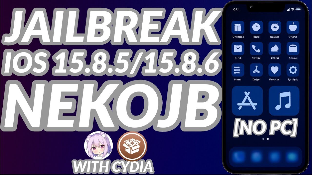 NekoJB iOS 15.8.5/15.8.6 Rootful Jailbreak with Cydia | No PC | iOS 15.8.5/15.8.6 Cydia | Full Guide