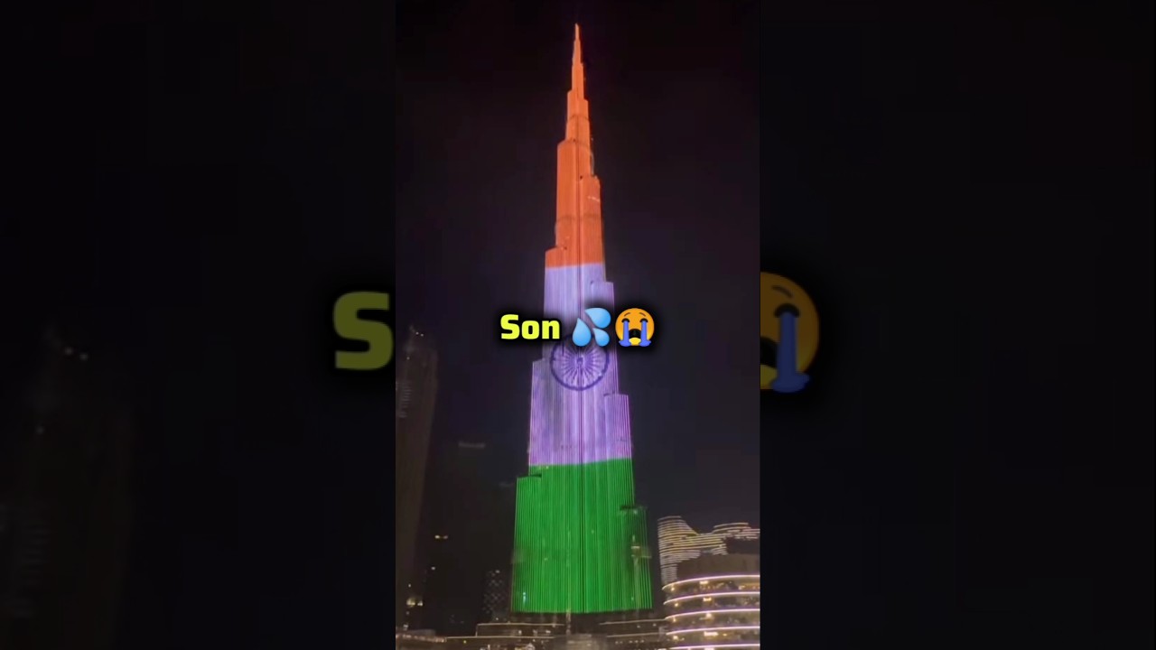 Pakistan's Father Of All Countries on Burj Khalifa | Family King #love #trending #viral