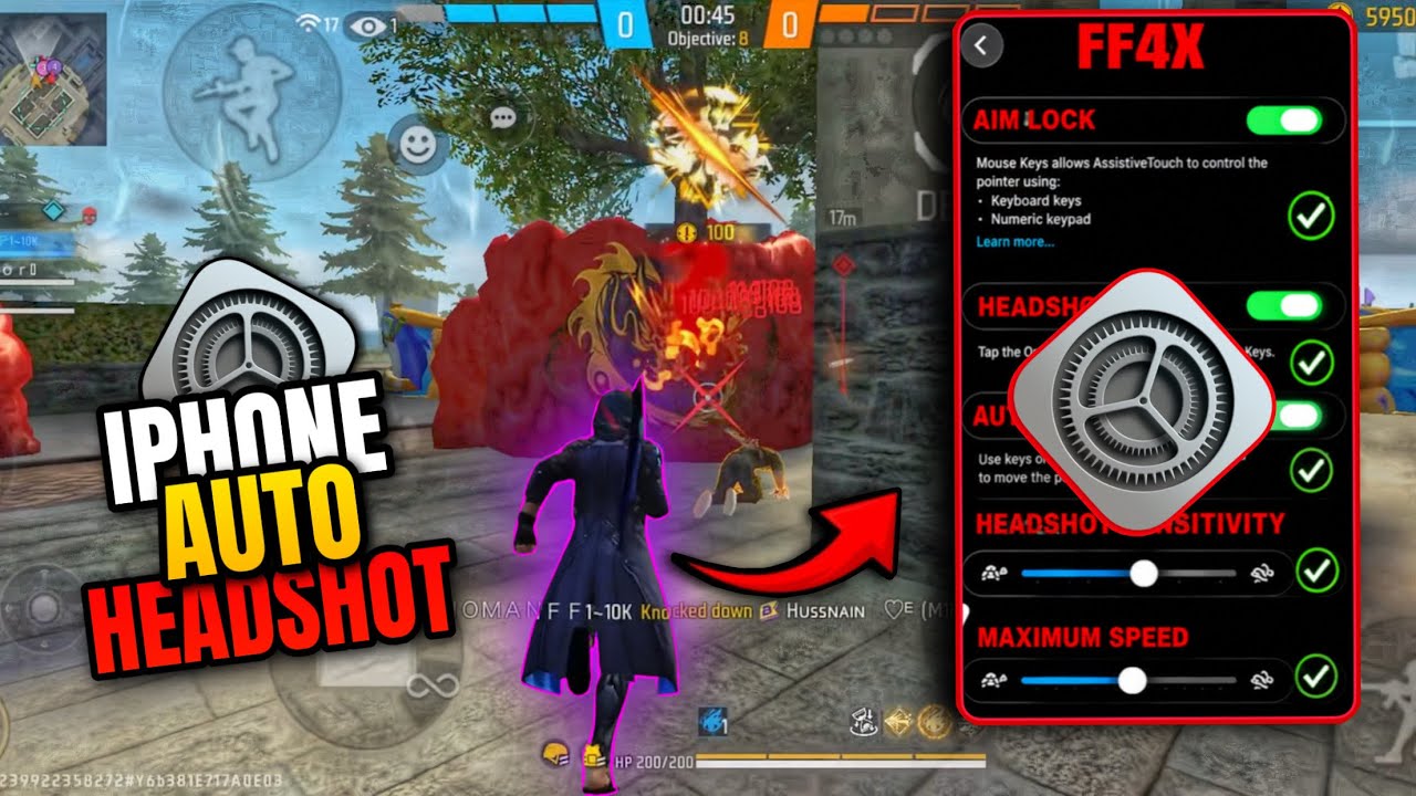 Настройки автохедшота ⚡️ на iPhone ⚙️ | Настройки хедшота 📲 в Free Fire на iPhone | Настройки хед...
