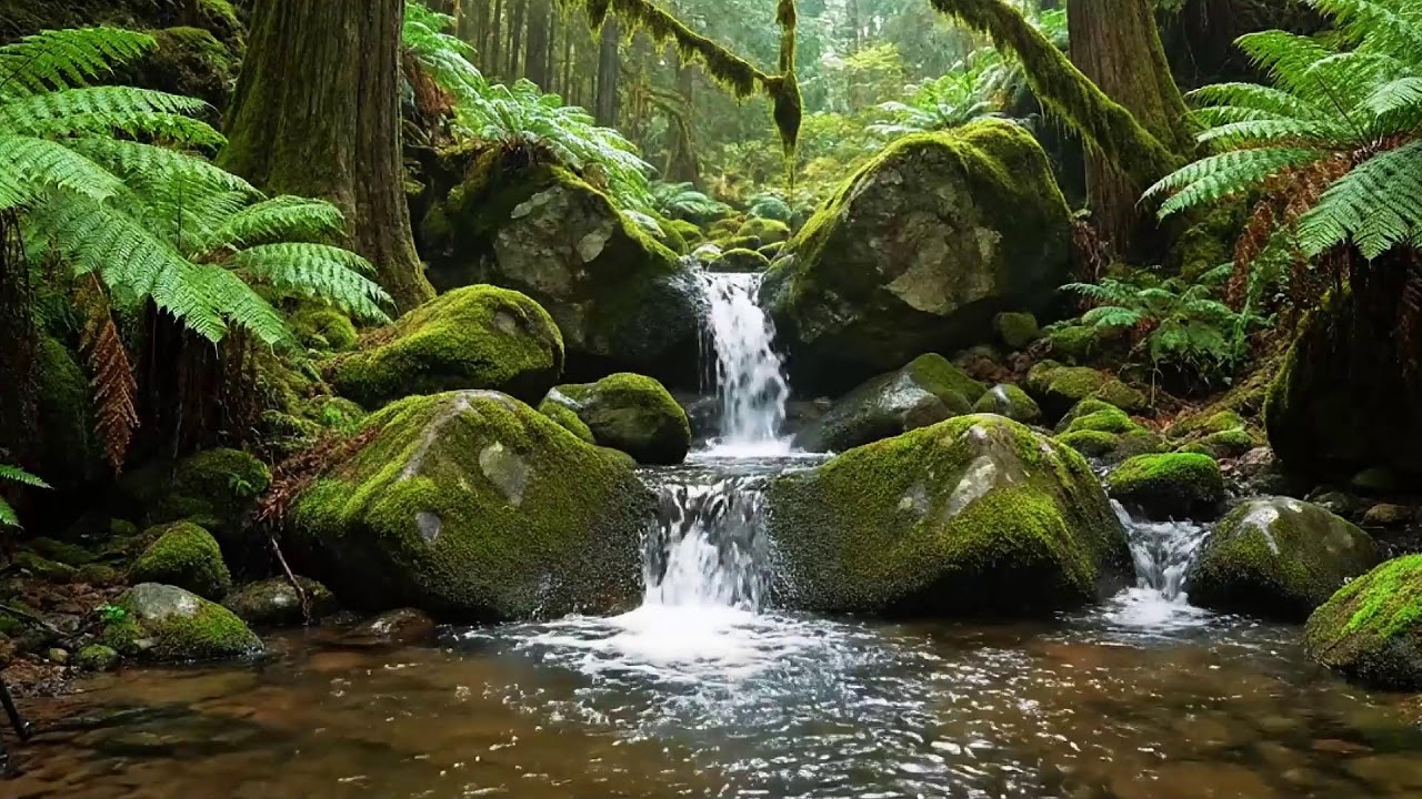 Tranquil Forest River with Morning Birds Nature Sounds for Mental Clarity