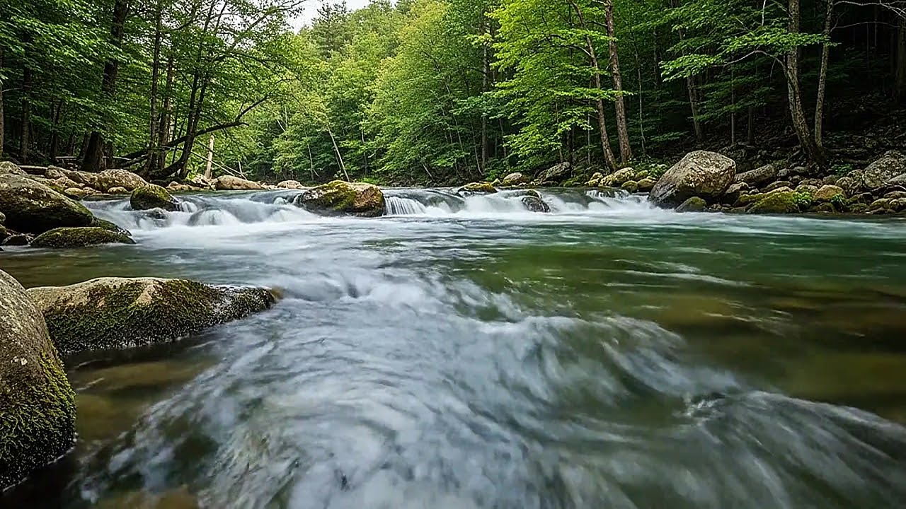 Healing Water Stream | Natural Sound for Restful Sleep and Stress Relief