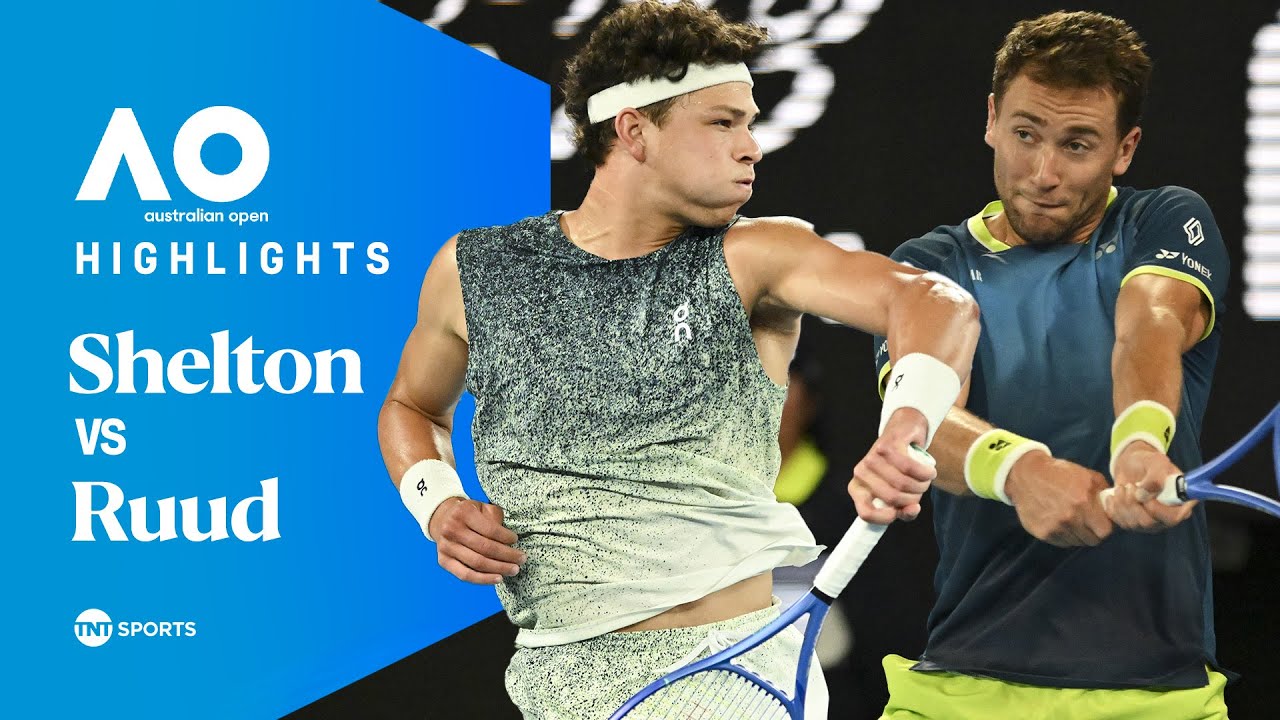 Ben Shelton vs Casper Ruud | Round Four | Australian Open 2026 Highlights 🇦🇺