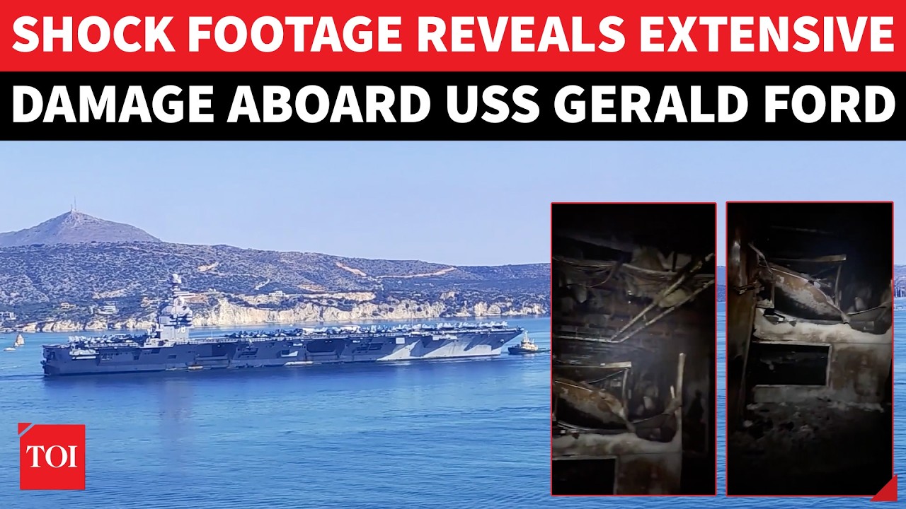 &bdquo;Może już nie wypłynąć&rdquo;: USS Gerald Ford spalony nie do poznania w pobliżu Iranu; wielki cios dla...