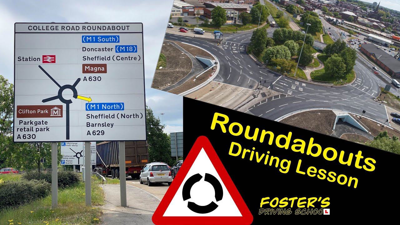 How to turn right 4th exit at College Road Roundabout, (aka B&Q) From Greasbrough | NEW LAYOUT 2020