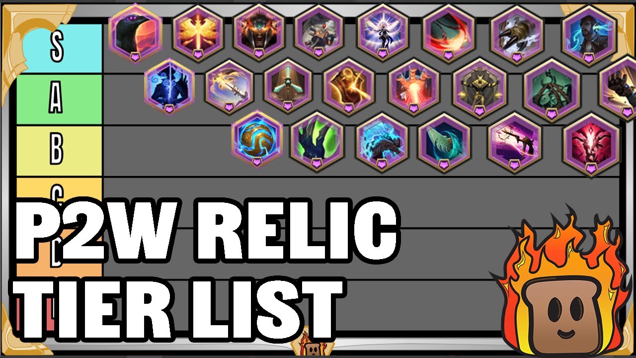 P2W Relic Tier List | Path of Champions