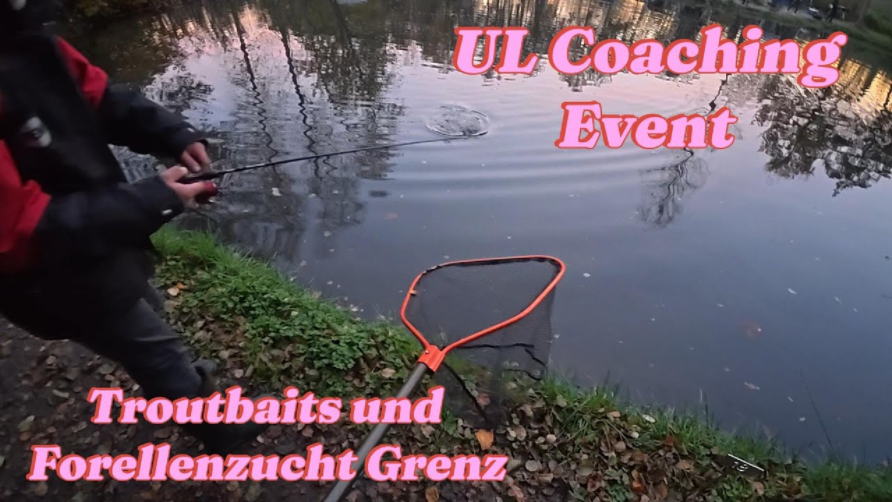 UL Coaching an der Forellenzucht Grenz, forellenangeln mit Gummi und Spoon
