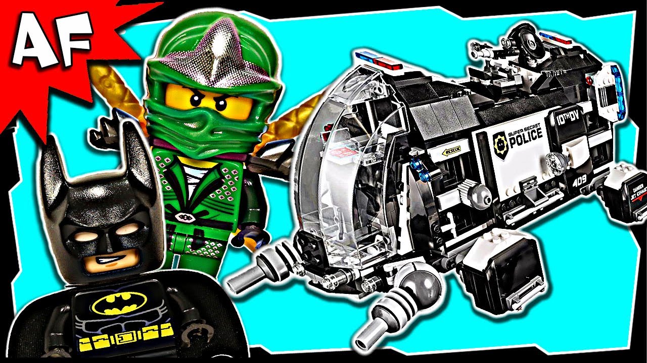 Lego Movie SUPER SECRET POLICE DROPSHIP 70815 Stop Motion Review